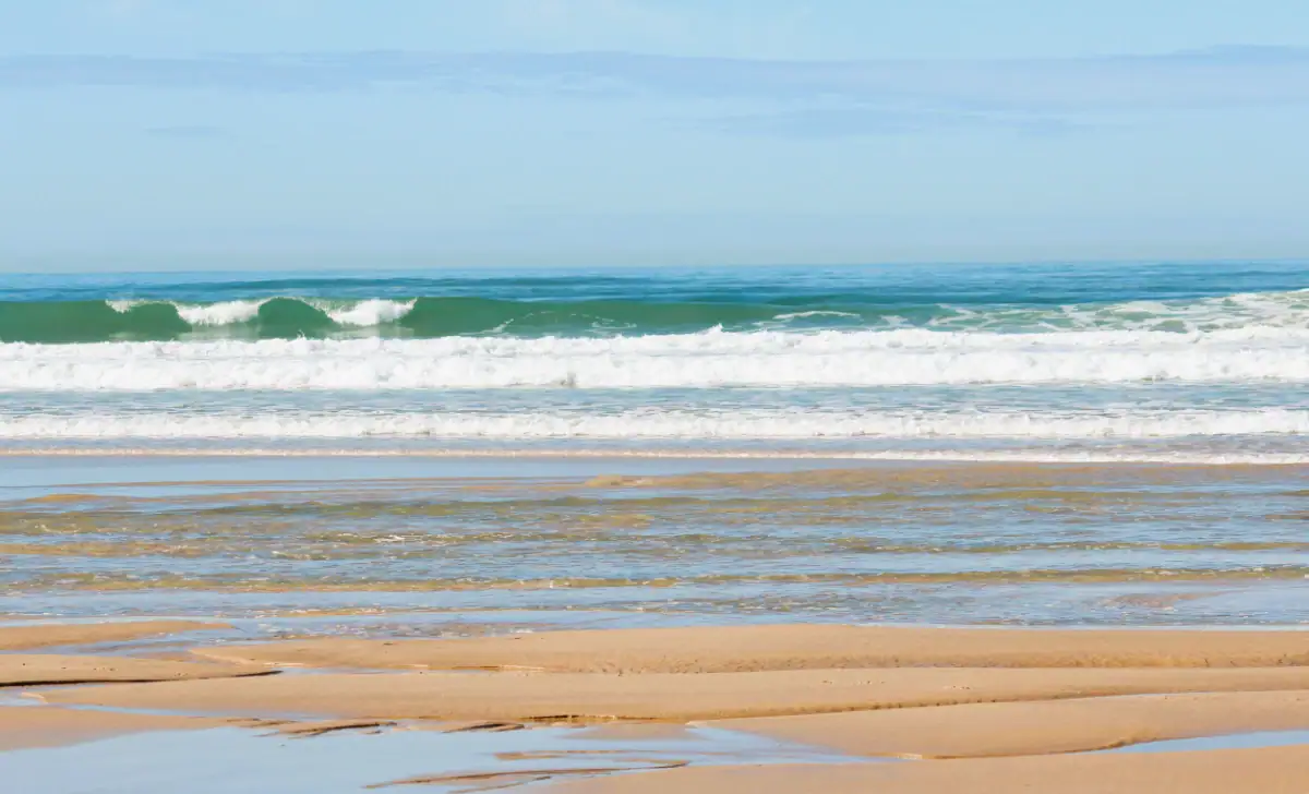 trois-plages-vieux-boucau Vagues de l'océan Atlantique vues de face